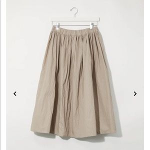 Apuntob Paper Full Skirt in Sabbia, Size S